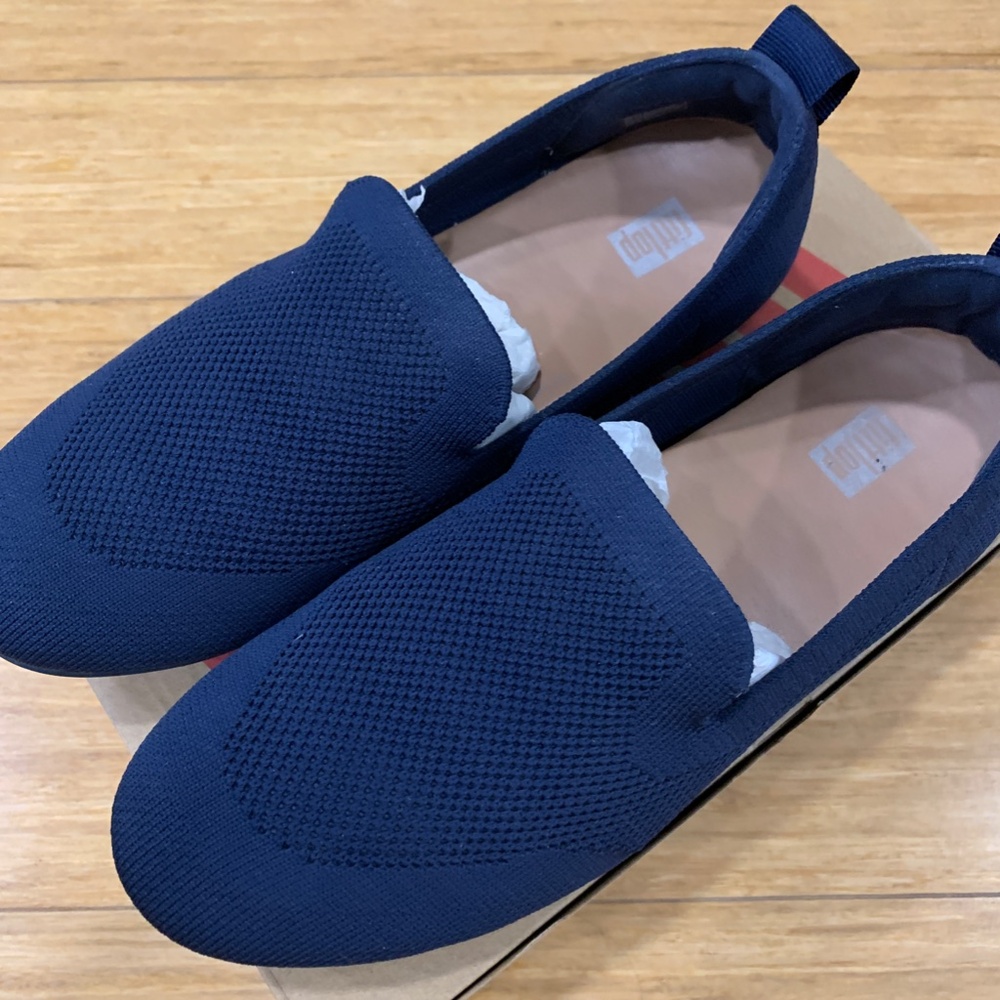 Women Allegro Multi Knit Loafer size 8.5 in Midnight Navy by Fitflop shoes - Picture 4 of 9